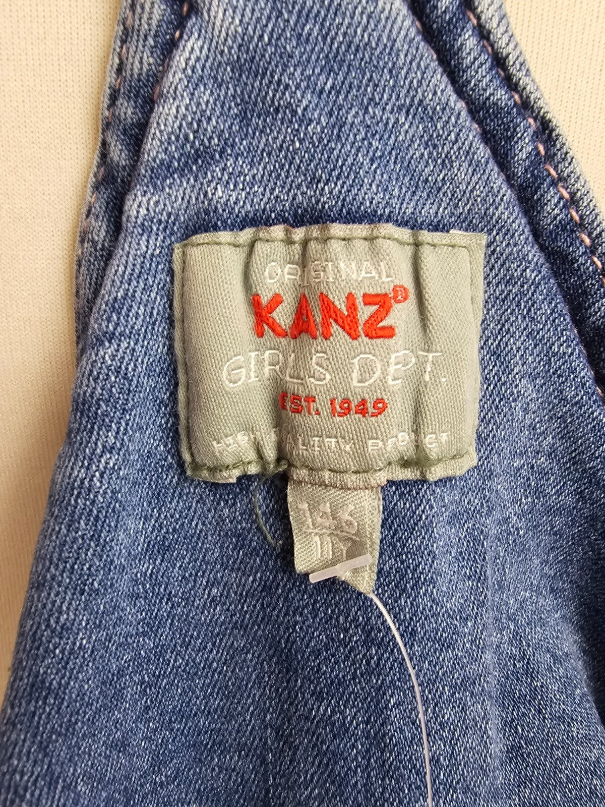 EK5428 Mädchen Jeanskleid von Kranz, blau, Gr.14610