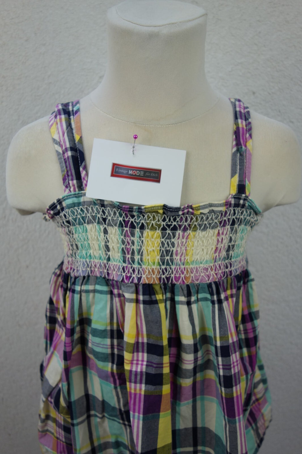 EK0095 Mädchen Kleid von OshKosh, kariert, Gr. 140/1461