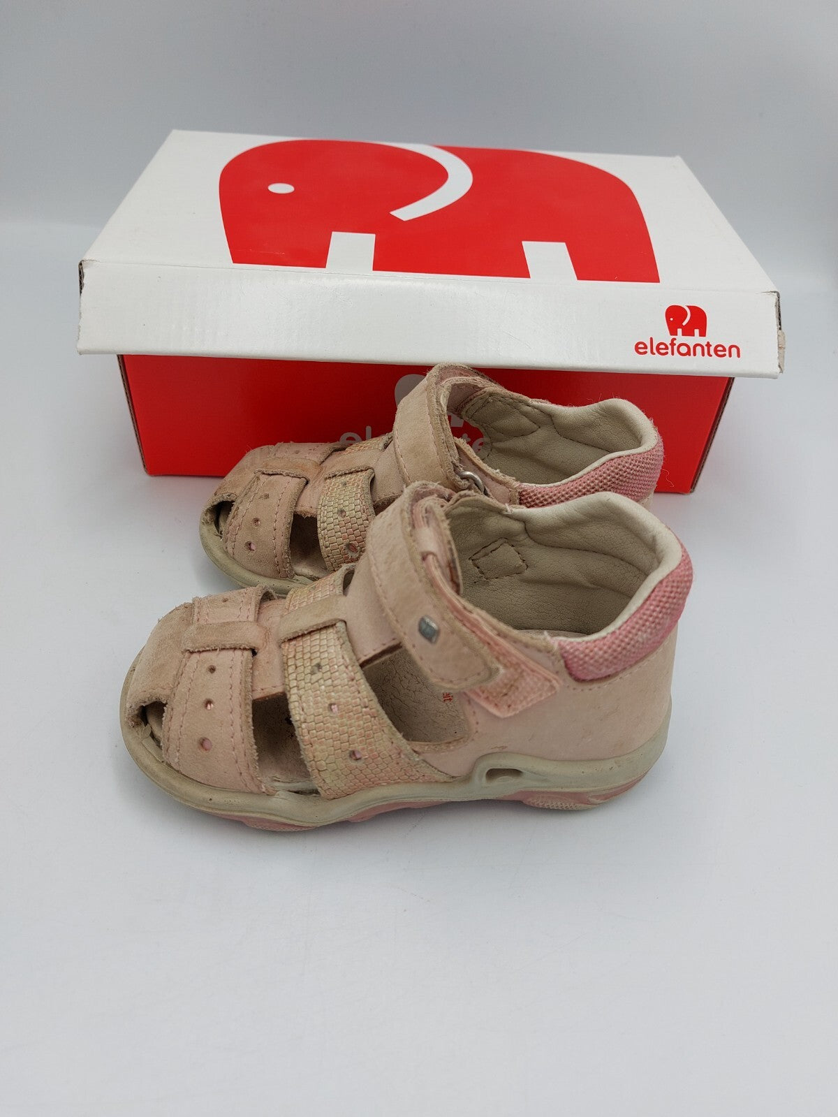 ES0618 Mädchen Sandaletten von Elefanten, rosa, Gr. 211