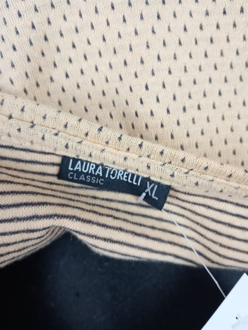 EK4845 Damen Shirt von Laura Torelli, beigegelb, Gr. XL5