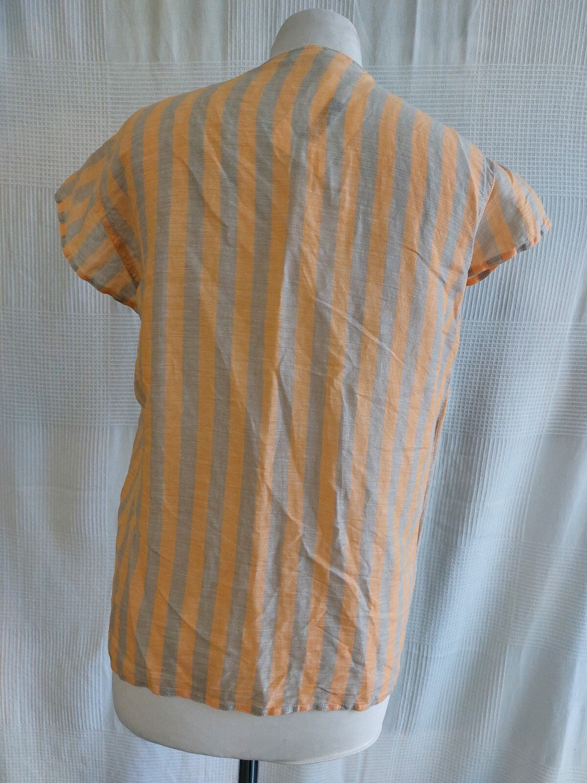 EK3455 Damen Bluse von Marella, orange grau gestreift, Gr.S3