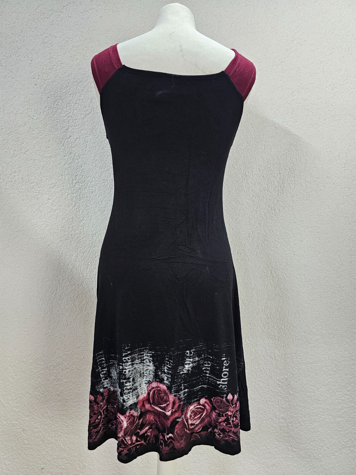 EK6332 Damen Kleid von Alchemy, schwarz/bordeaux, Gr. M6