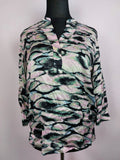 EK1414 Damen Blusee von Esprit, grün-schwarz-pink, Gr.XL0
