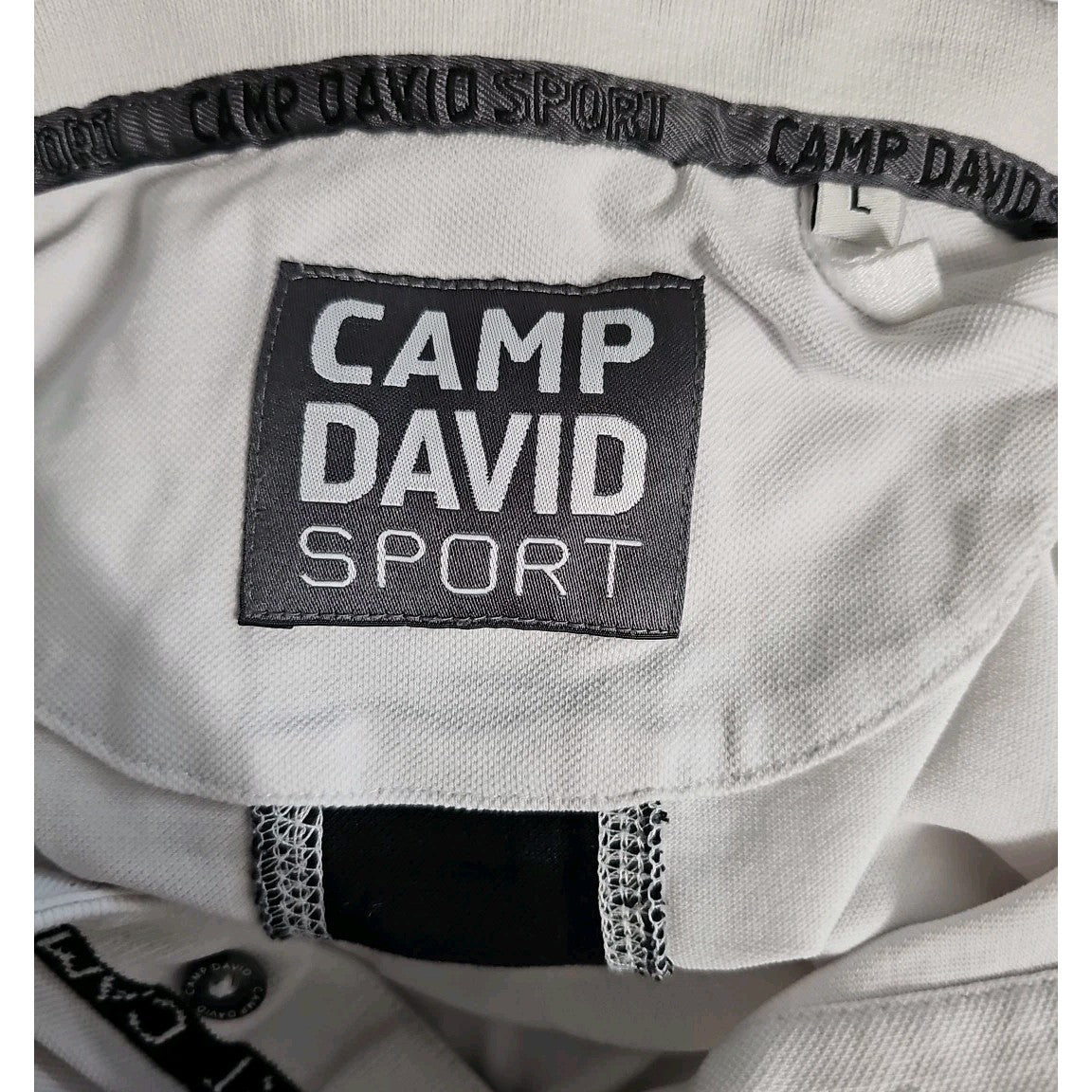 EK11270 Herren Poloshirt von Camp David, Weiß, Gr. L2