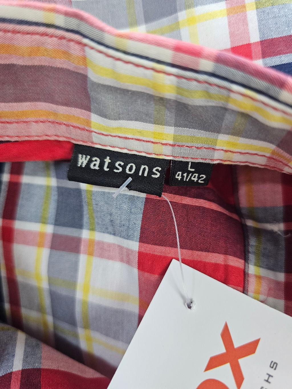 EK6024 Herren Hemd von Watsons, rot-blau-gelb, Gr.L (41/42)5