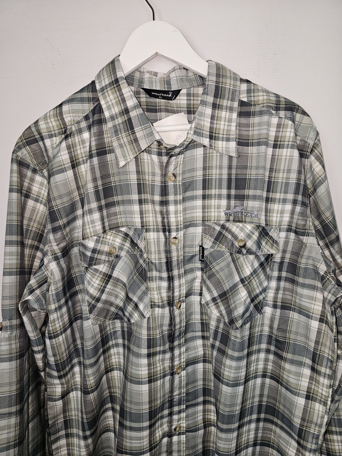 EK9065 Herren Hemd von Moorhead, Grün/grau, Gr. XL1