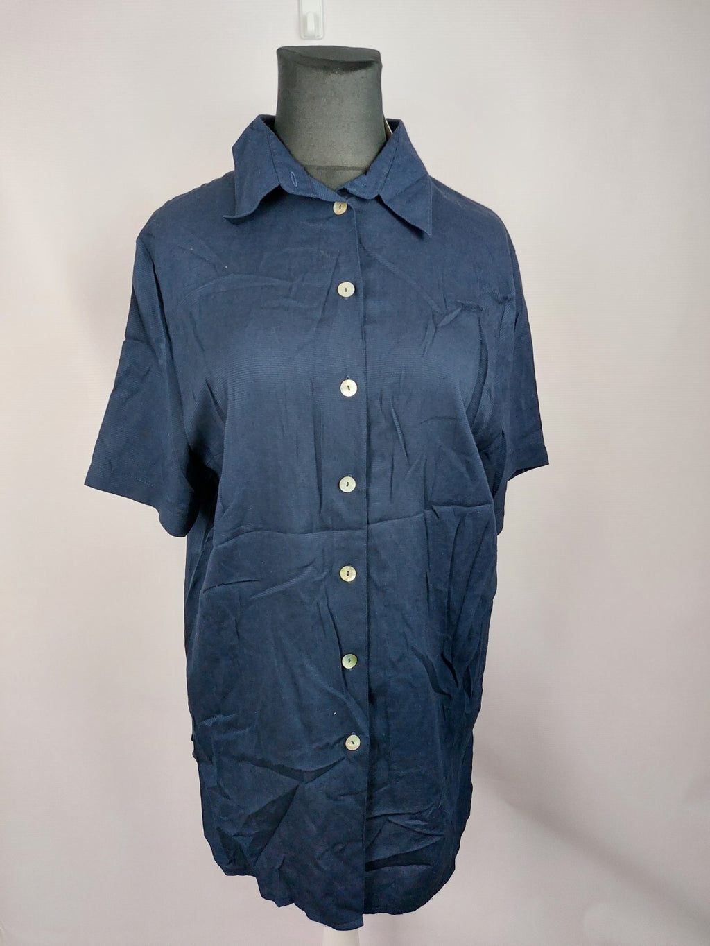 EK2039 Damen Bluse von meine Größe. dunkelblau, Gr. 480