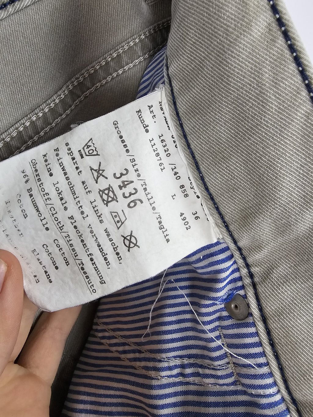 EK10398 Herren Jeans von Bugatti, Grau, Gr. 34/363