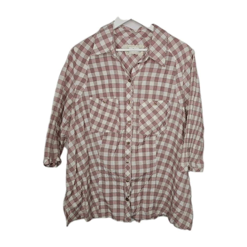 EK9045 Damen Bluse von Ulla Popken, Rosa, Gr. 46/480