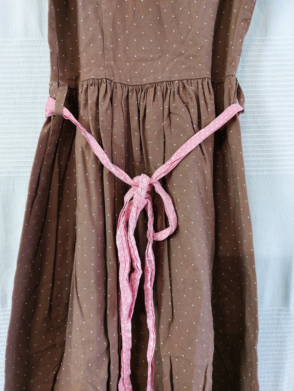 EK3529 Mädchen Dirndl von Landhaus, braun, rosa, Gr. 1465