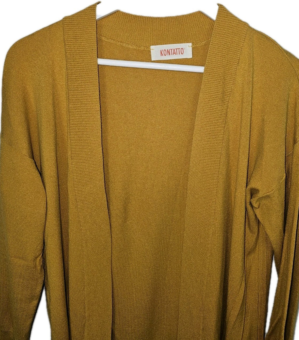 EK9119 Damen Strickjacke von Kontatto, gelb, Gr.M1