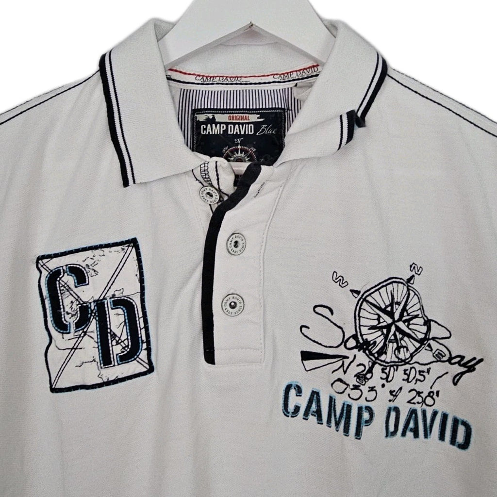 EK9972 Herren T-Shirt von Camp David, weiß, Gr.L3