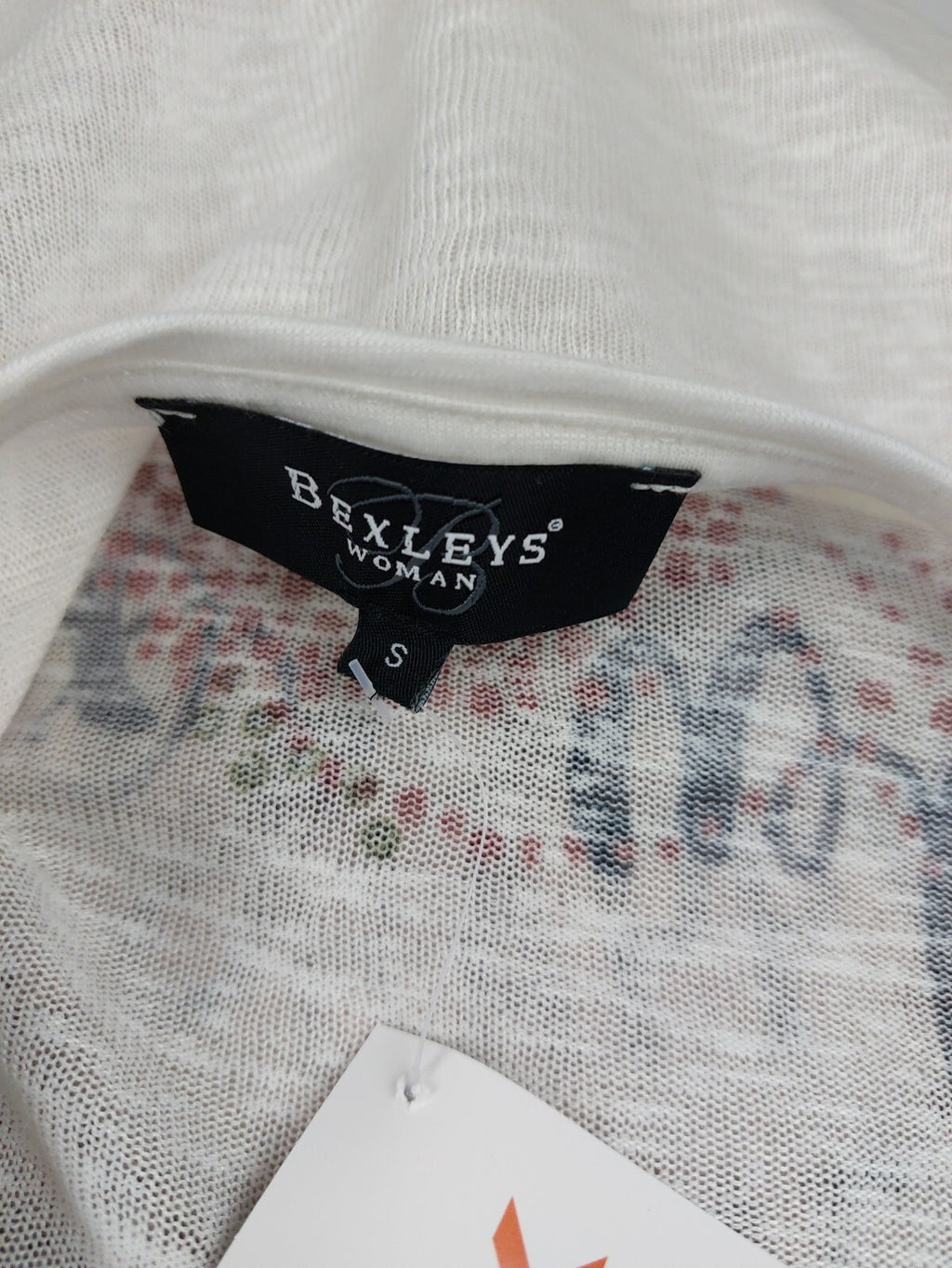 EK2370 Damen Pullover von Bexleys, weiß/rosa/grau, Gr. S4