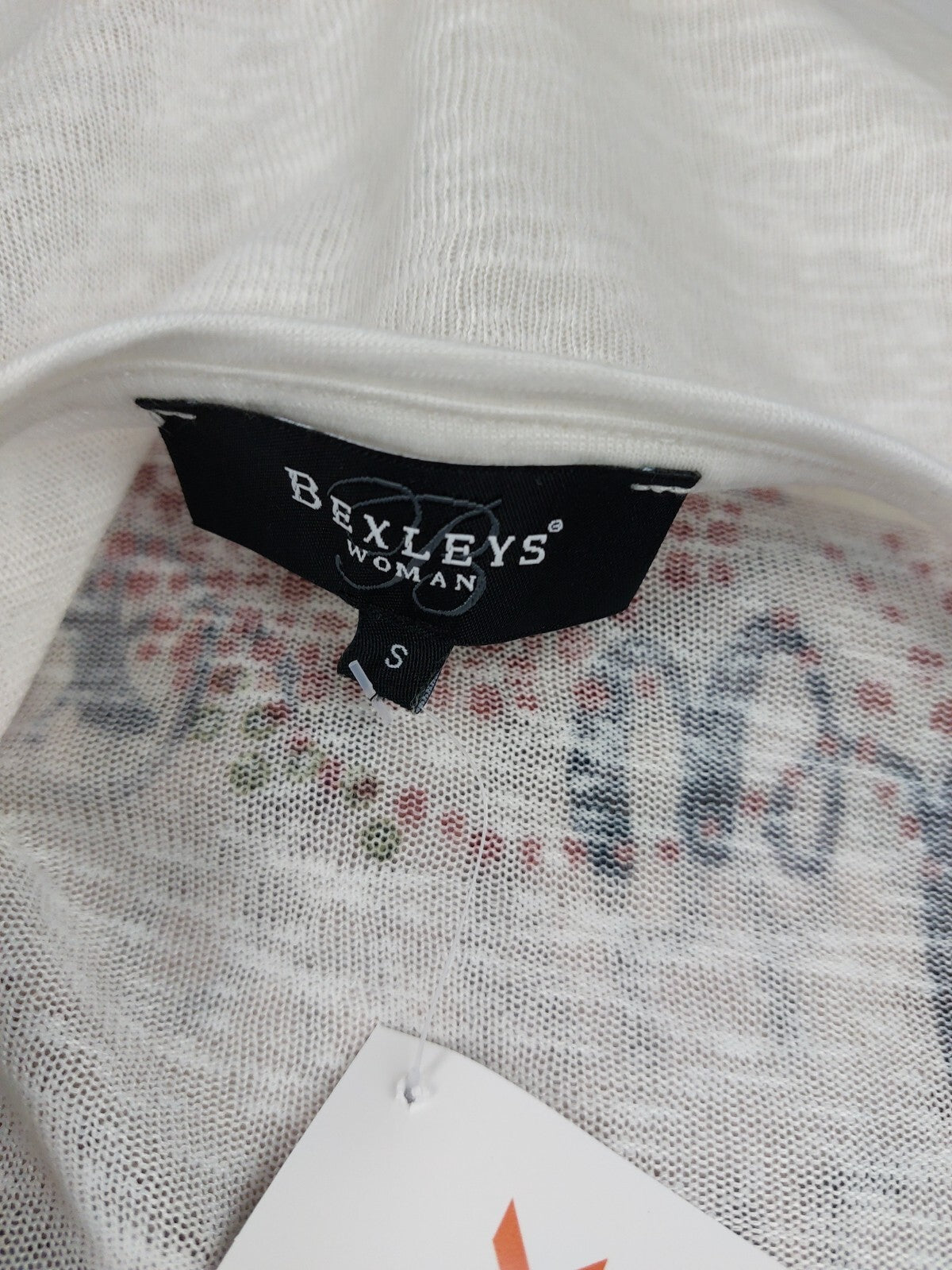 EK2370 Damen Pullover von Bexleys, weiß/rosa/grau, Gr. S4