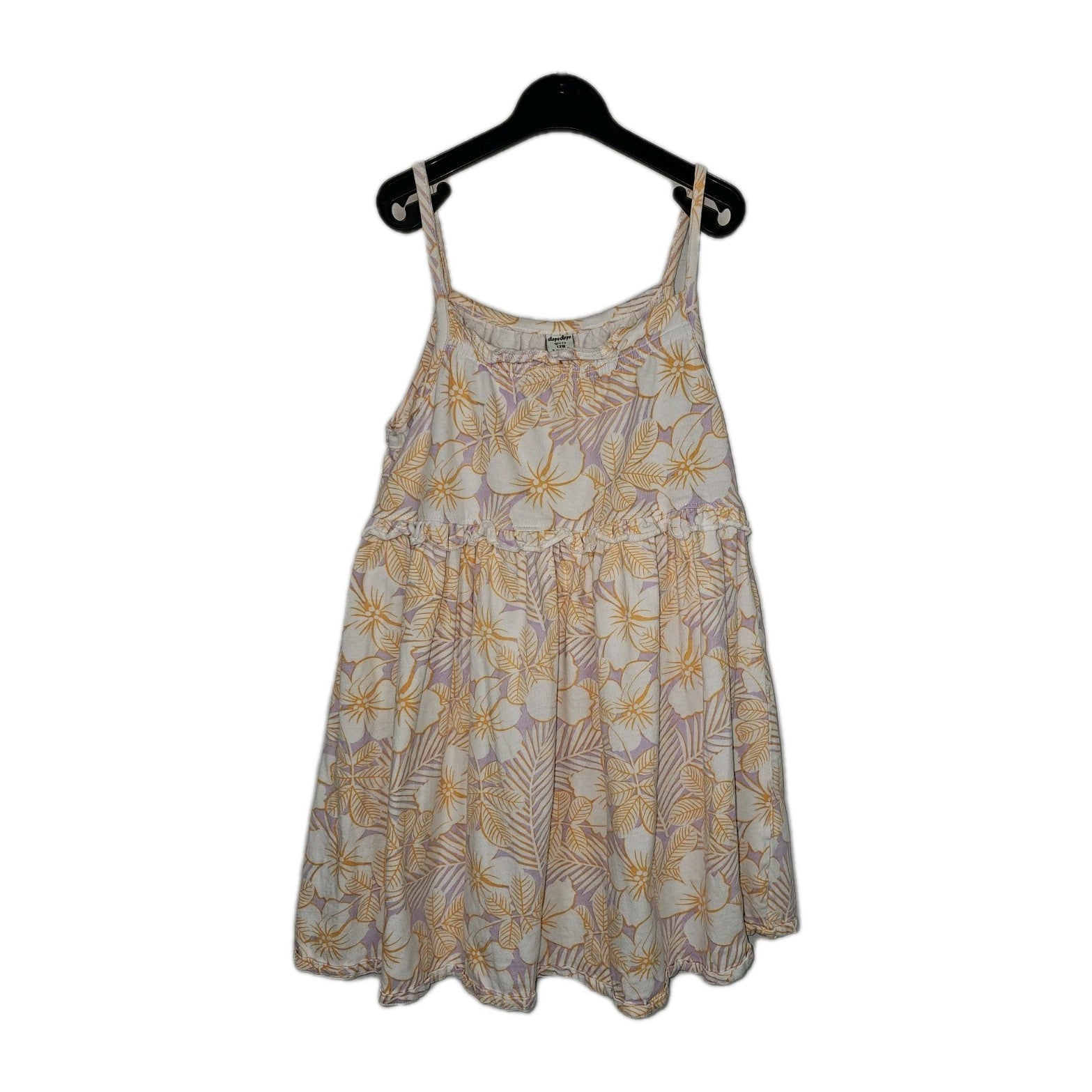 EK11257 Kinder Kleid von Dopo Dopo, Weiß/Orange, Gr. 1280