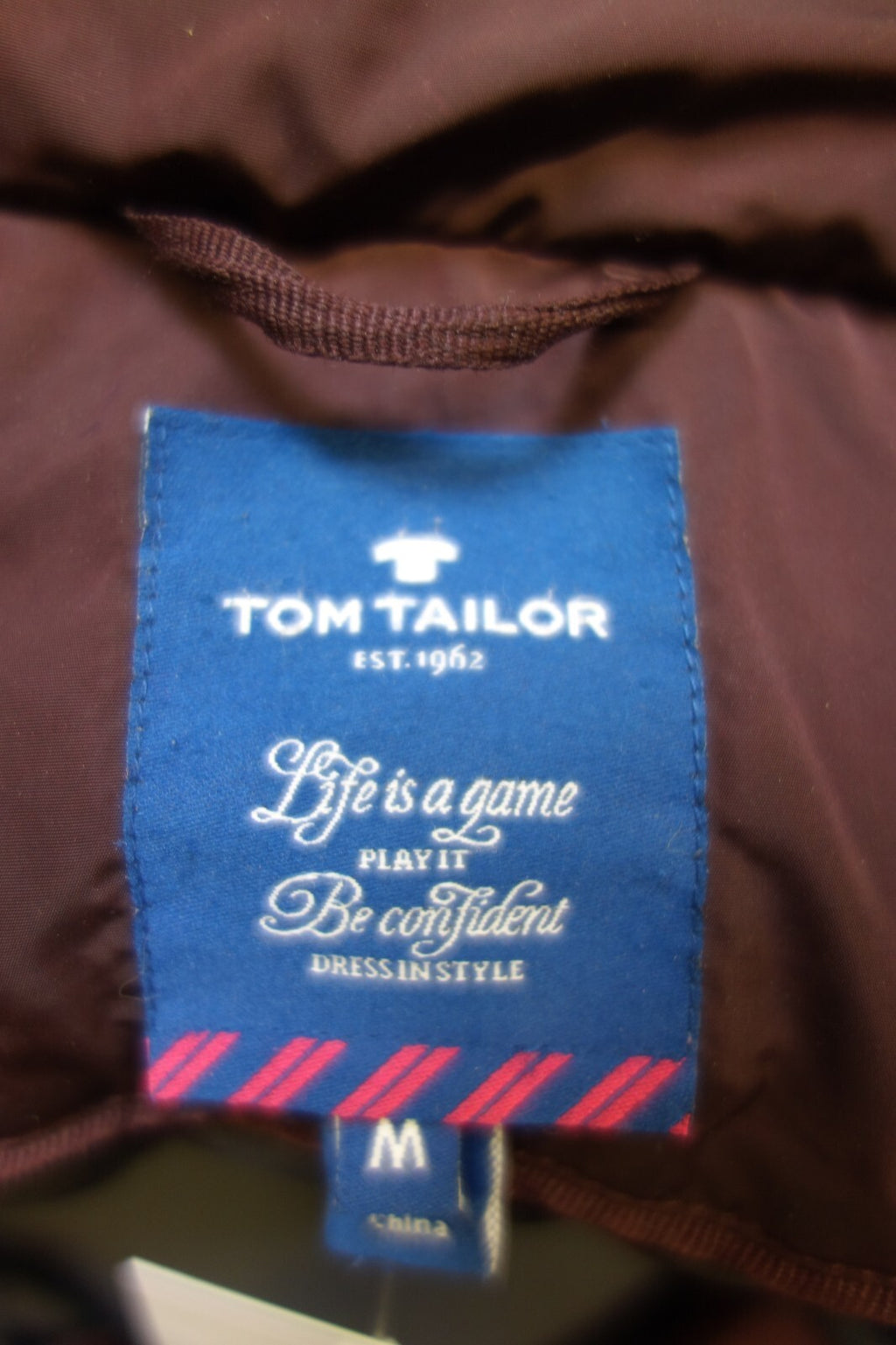 EK2197 Damen Jacke von Tom Tailor, dunkelrot, Gr. M4