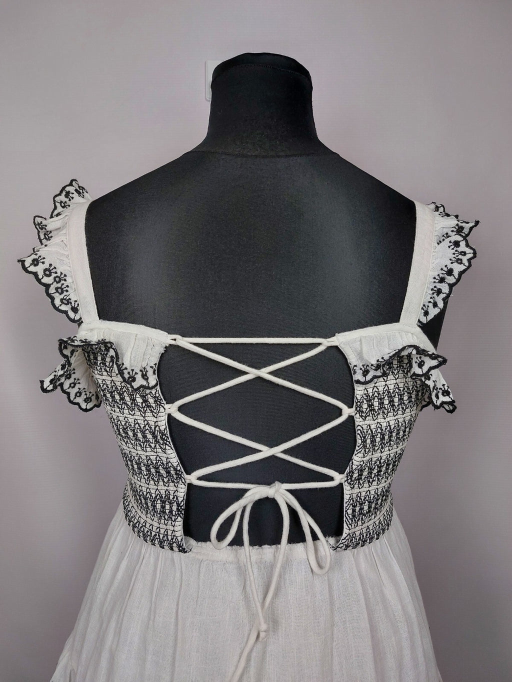 EK4856 Damen Kleid von River Island, weiß-schwarz, Gr.14(XL)7