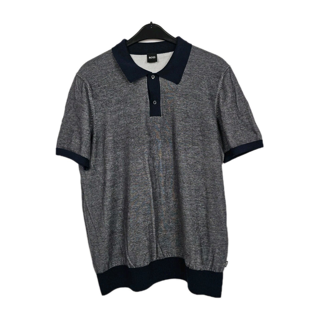 EK10400 Herren Poloshirt von Hugo Boss, Blau, Gr. XXL wie neu entspricht ca XL0