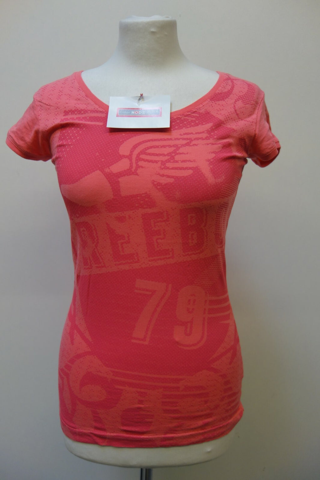 EK0896 Damen T-Shirt von Reebok, Gr. S, pink0
