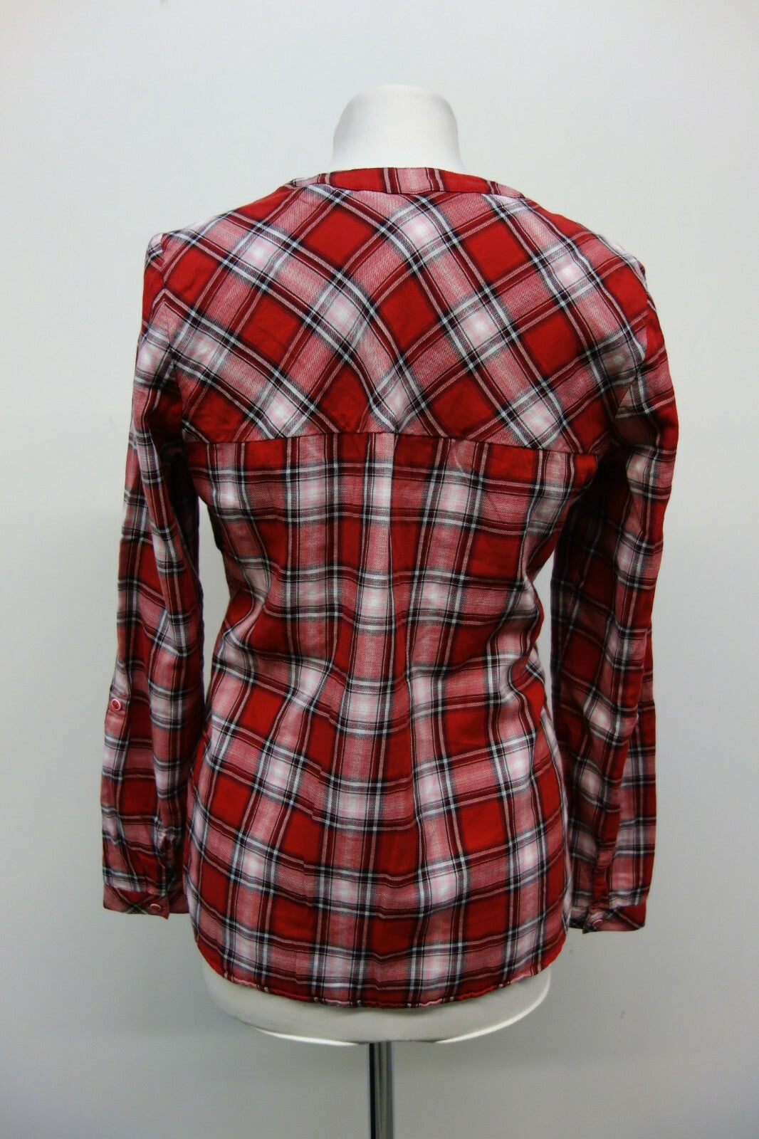 EK0169 Damen Bluse von edc, rot, kariert, S3