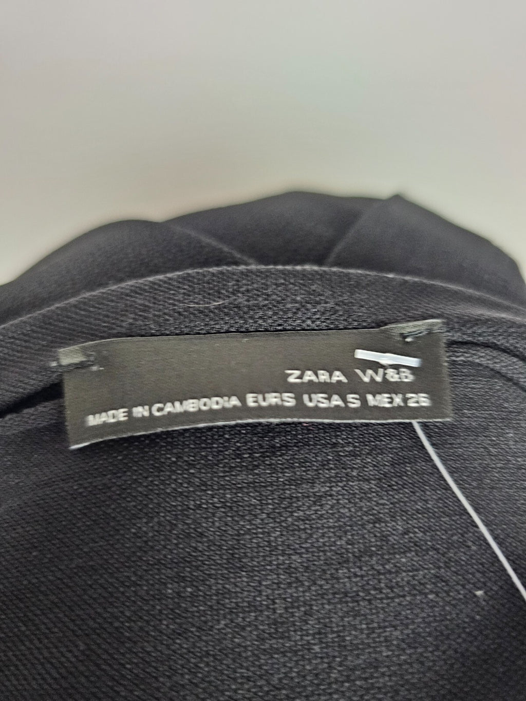 EK4889 Damen Langarmshirt von Zara, schwarz, Gr.S5