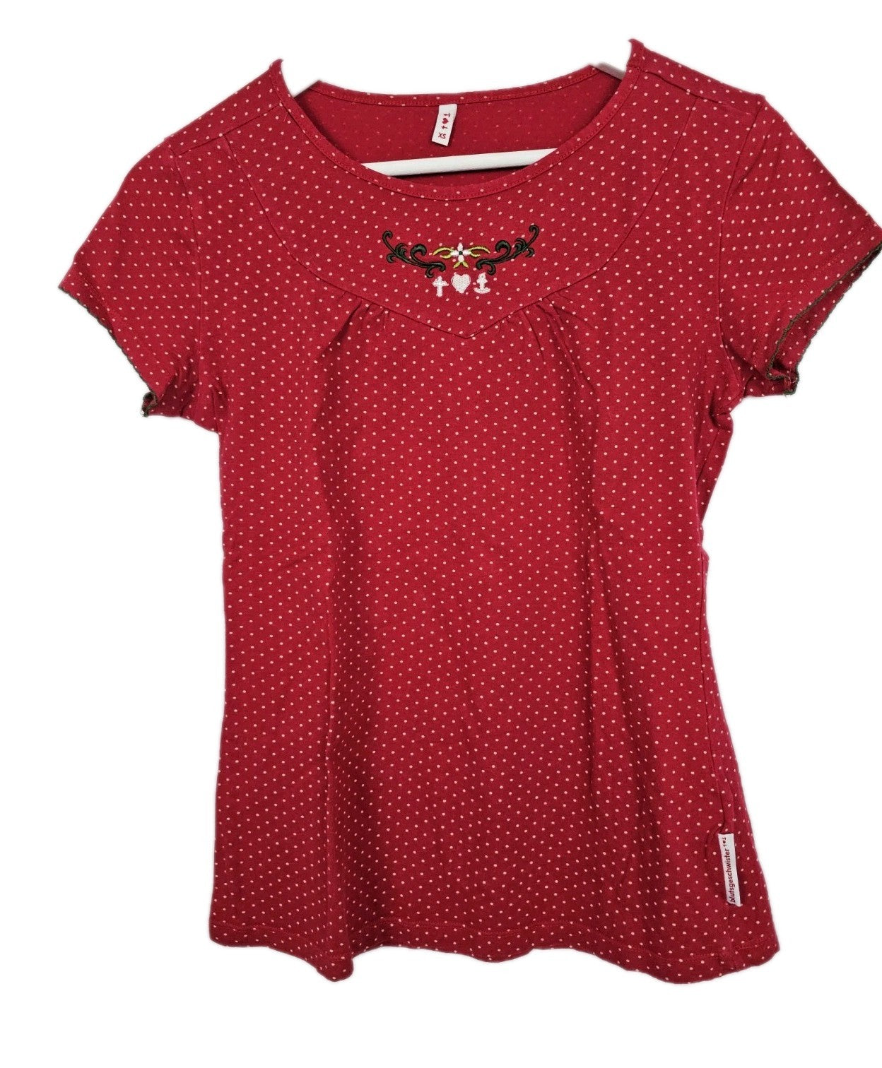 EK10341 Damen T-Shirt Blutsgeschwister Gr.XS Rot0