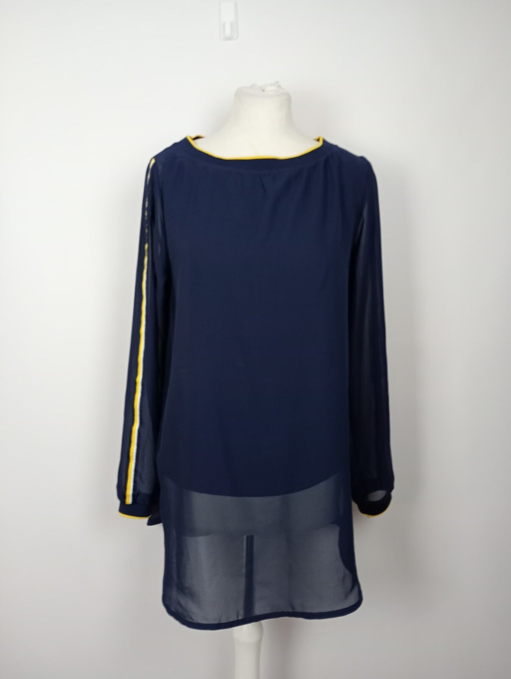 EK5129 Damen Oberteil von essentials by Tchibo, dunkelblau/gelb, Gr. 380
