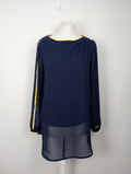 EK5129 Damen Oberteil von essentials by Tchibo, dunkelblau/gelb, Gr. 380
