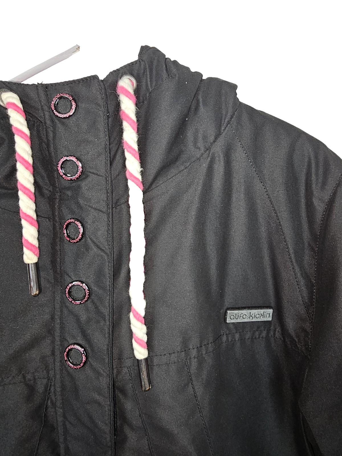 EK7244 Damen Anorak von Alife and Kickin, schwarz-pink, Gr.XL1
