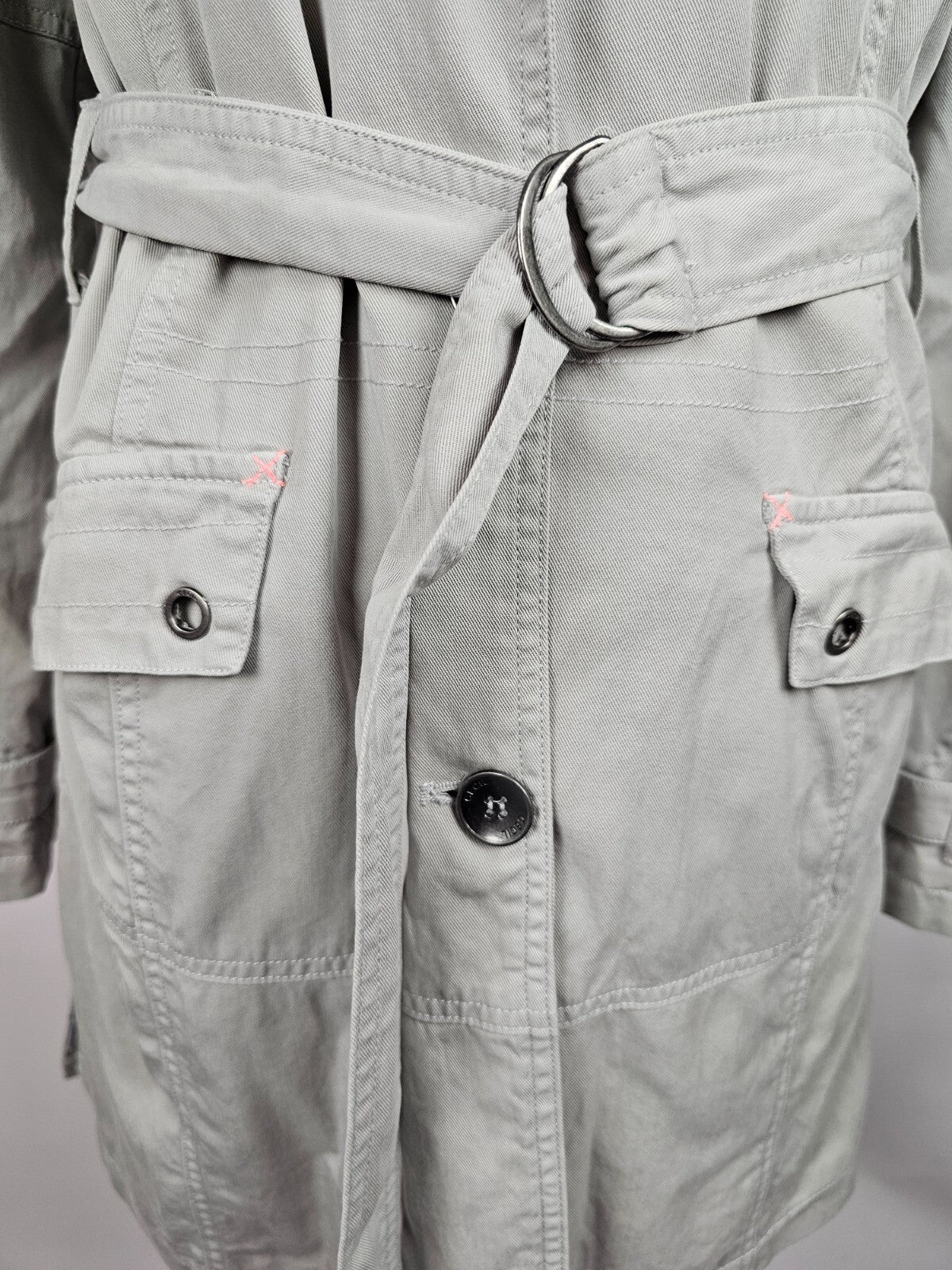 EK5659 Damen Trenchcoat von Cecil, hellgrau, Gr. S3