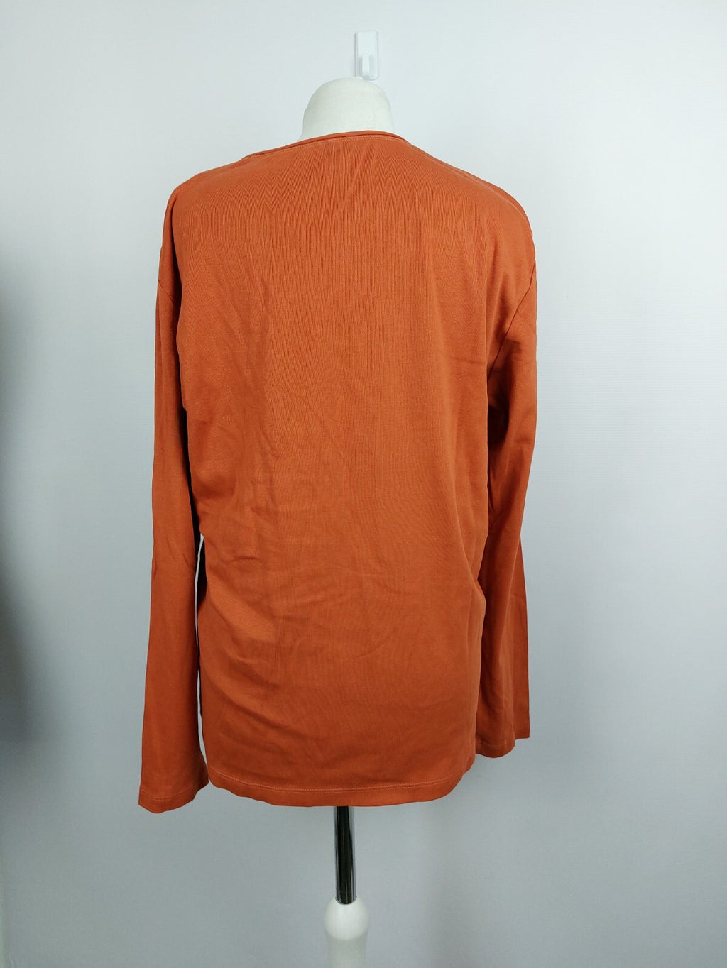 EK136 Orangenes Langarmshirt von Olsen, Gr. L3