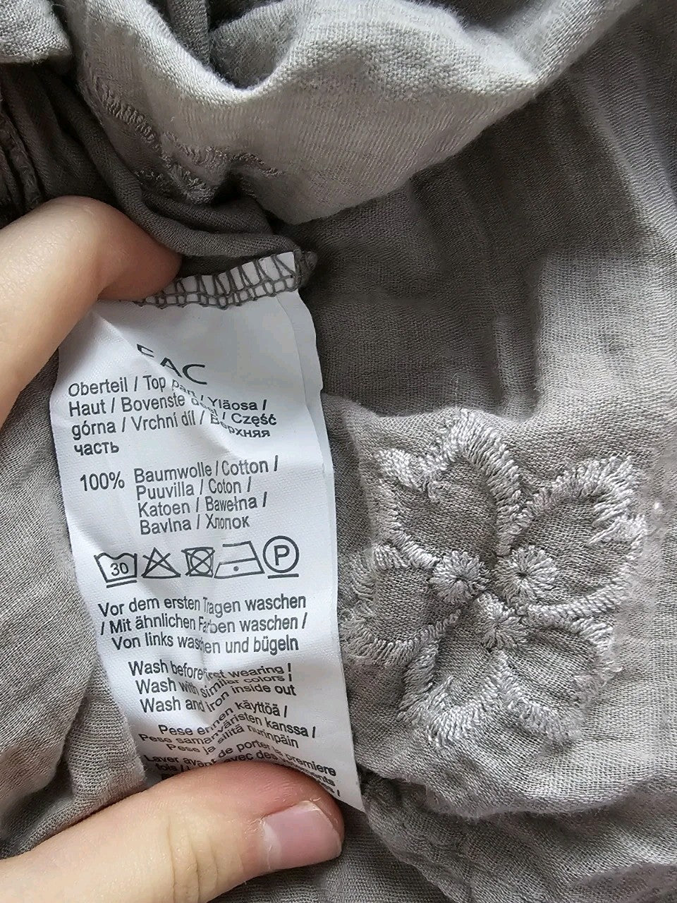 EK10913 Damen Bluse von Fashion Highlight, Grau, Gr. S4