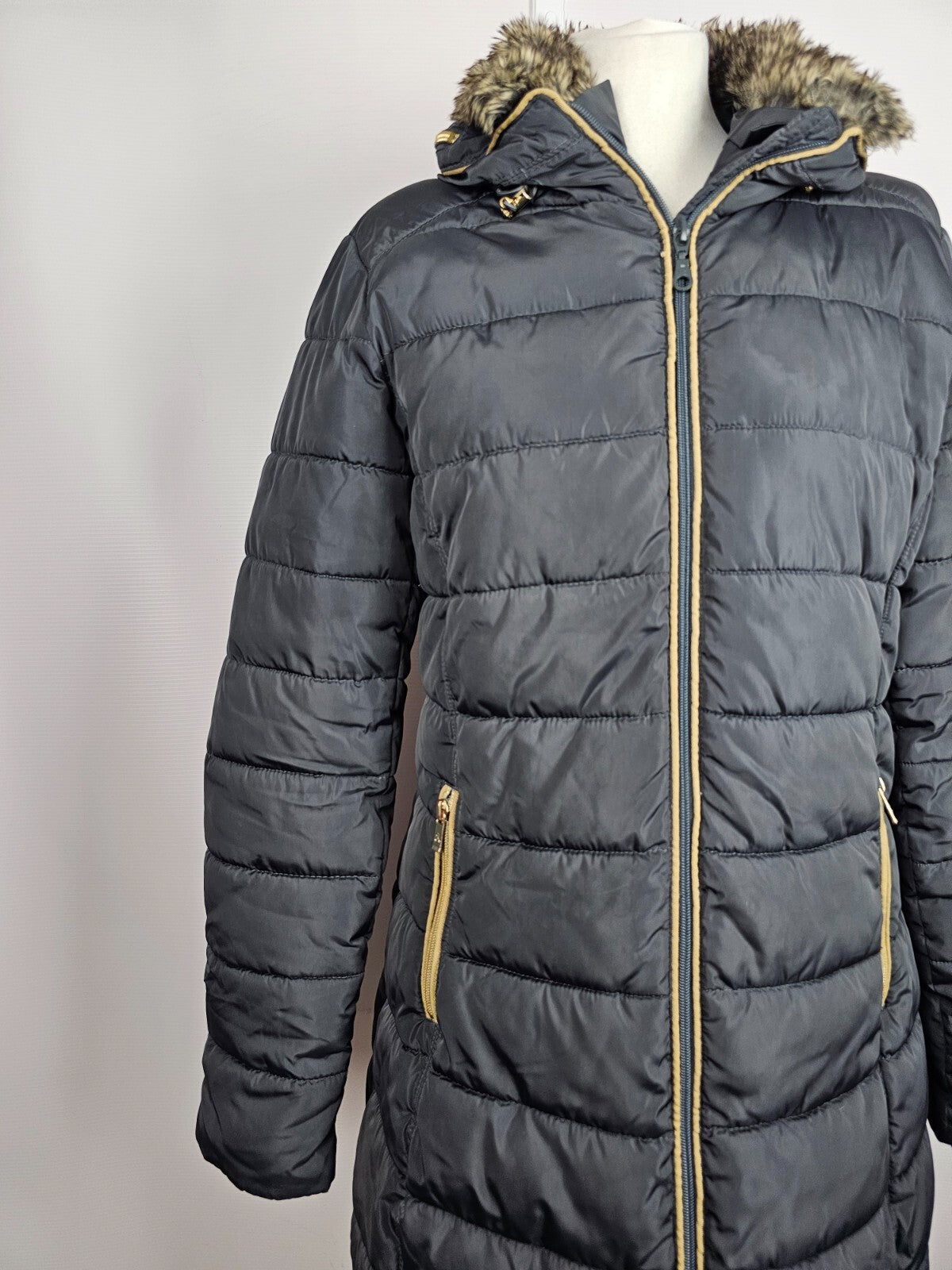 EK2103 Damen winterjacke von Peggy-Ho, Grau, Gr.:M2