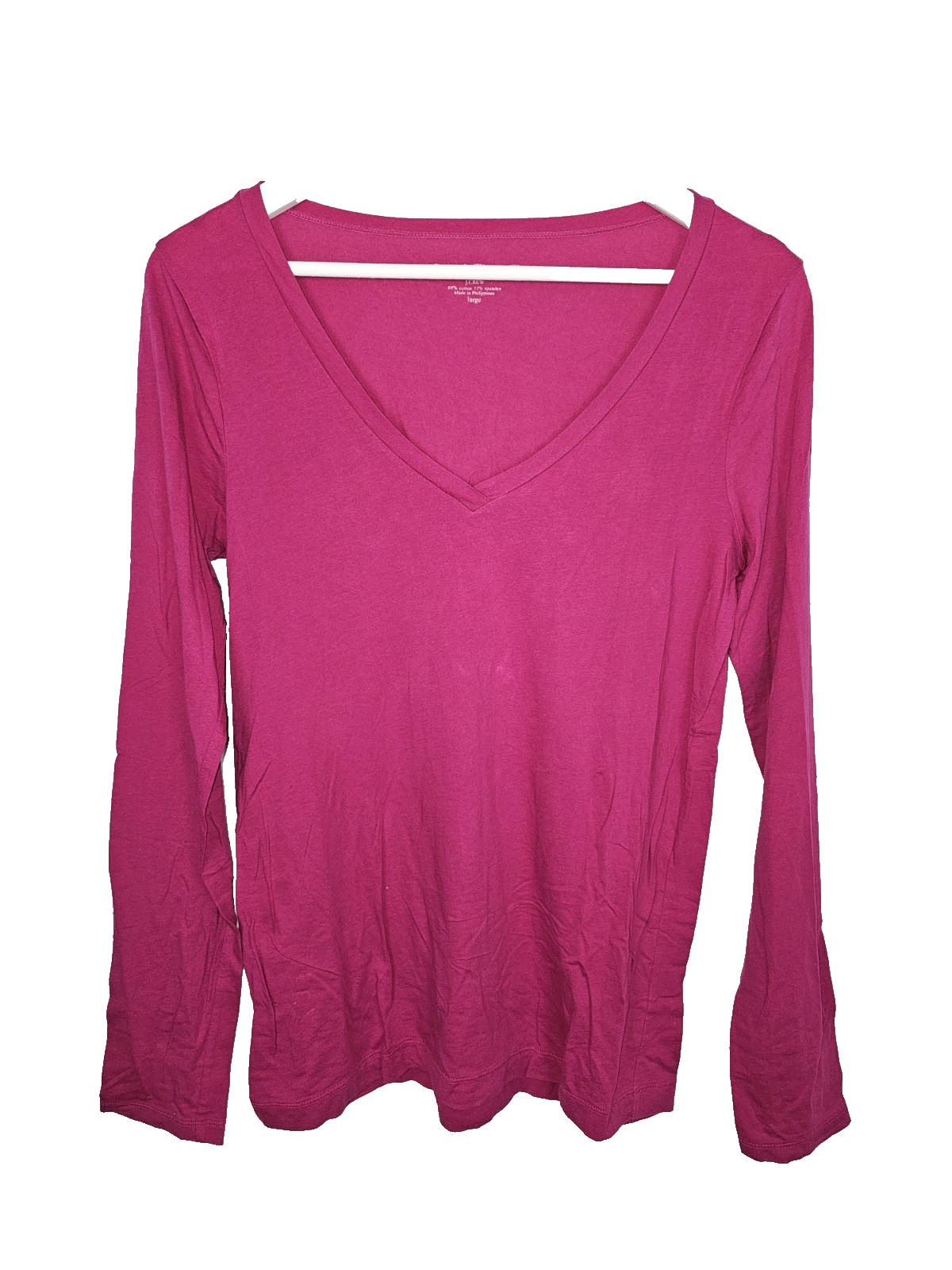 EK7339 Damen Langarmshirt von J.Crew, pink, Gr.L0