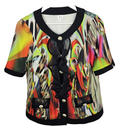 EK8348 Damen Bluse, Mehrfarbig,  Gr. 400