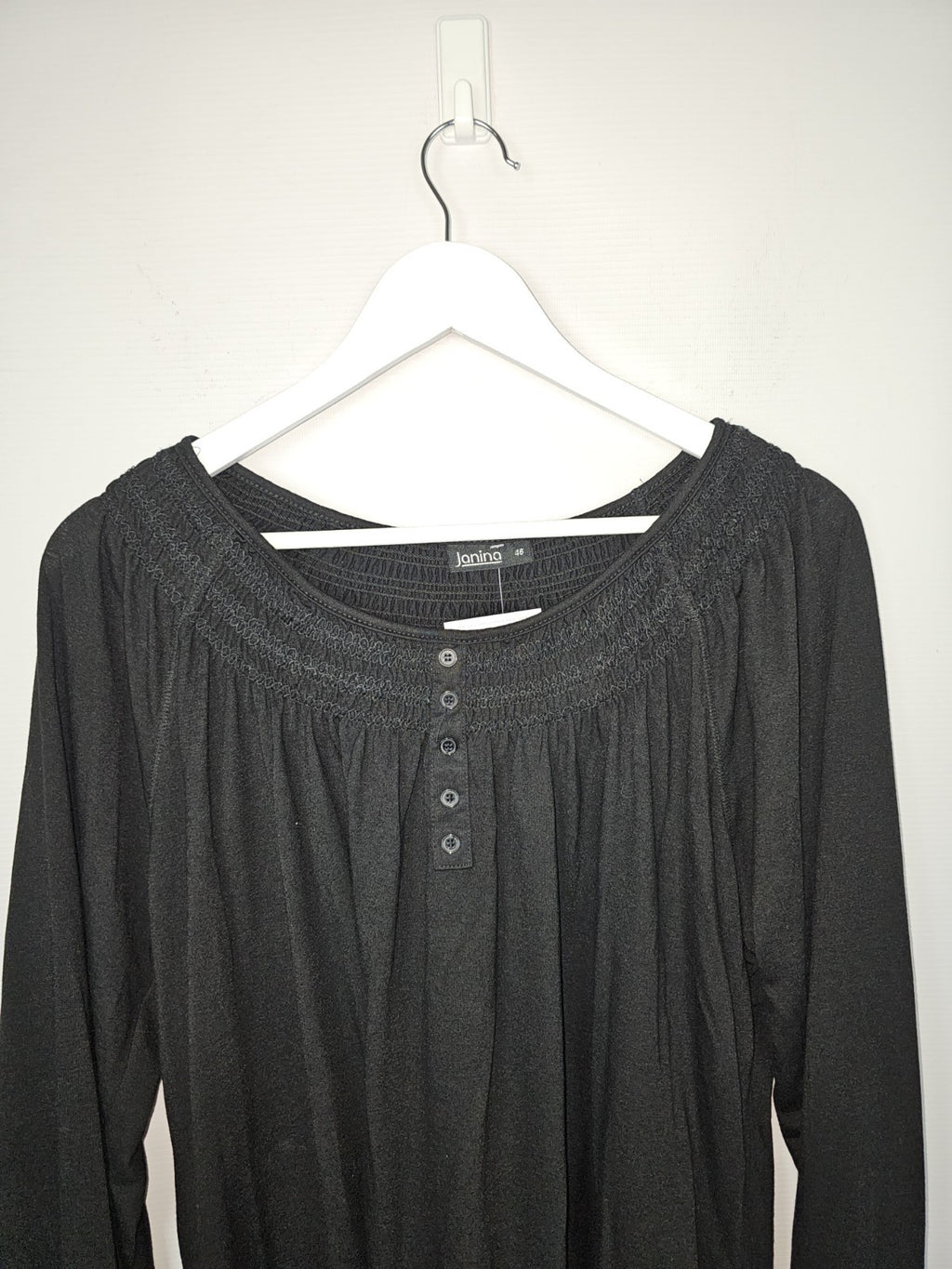 EK8966 Damen Bluse von Janina, Schwarz, Gr. 461