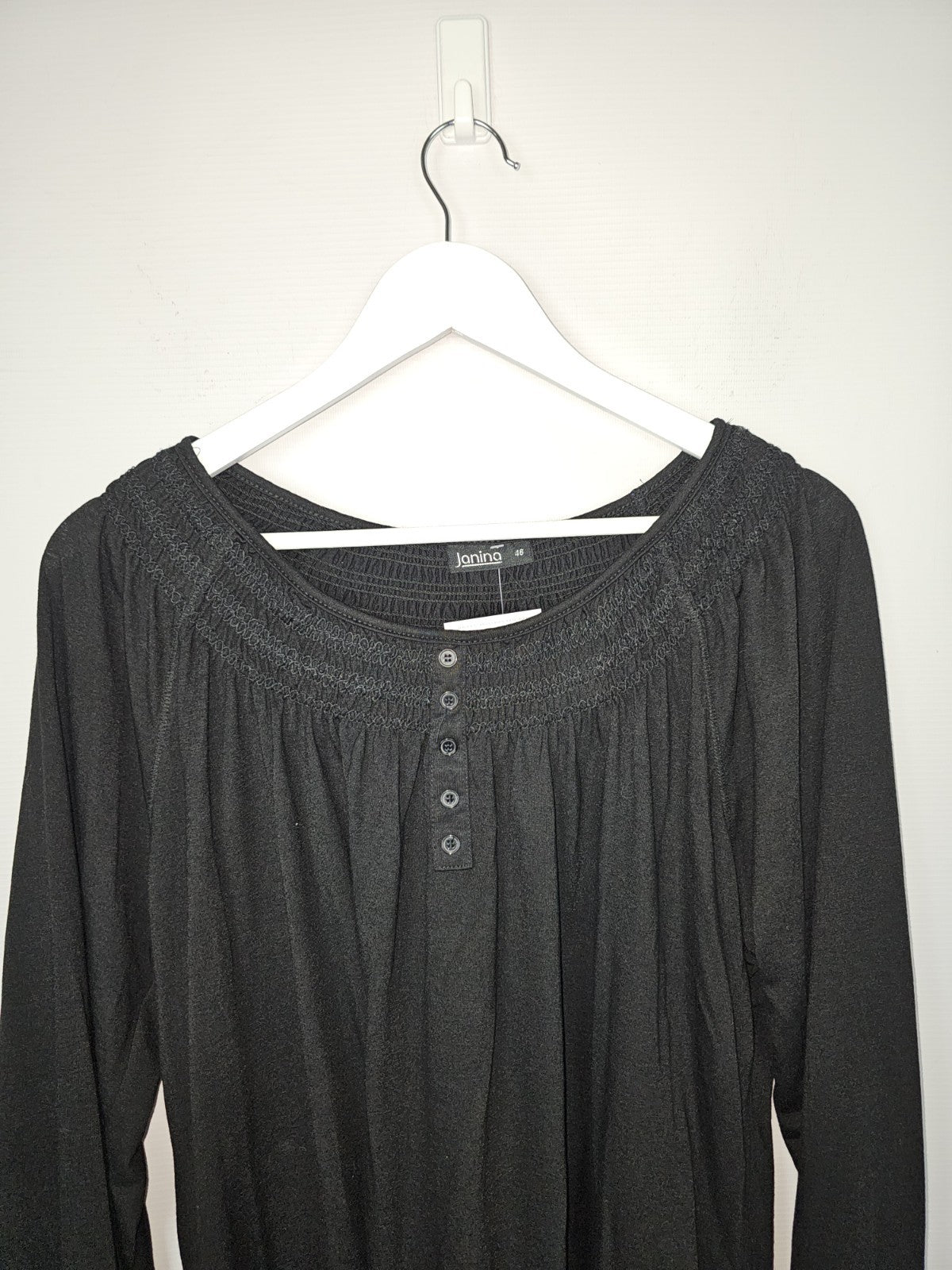 EK8966 Damen Bluse von Janina, Schwarz, Gr. 461