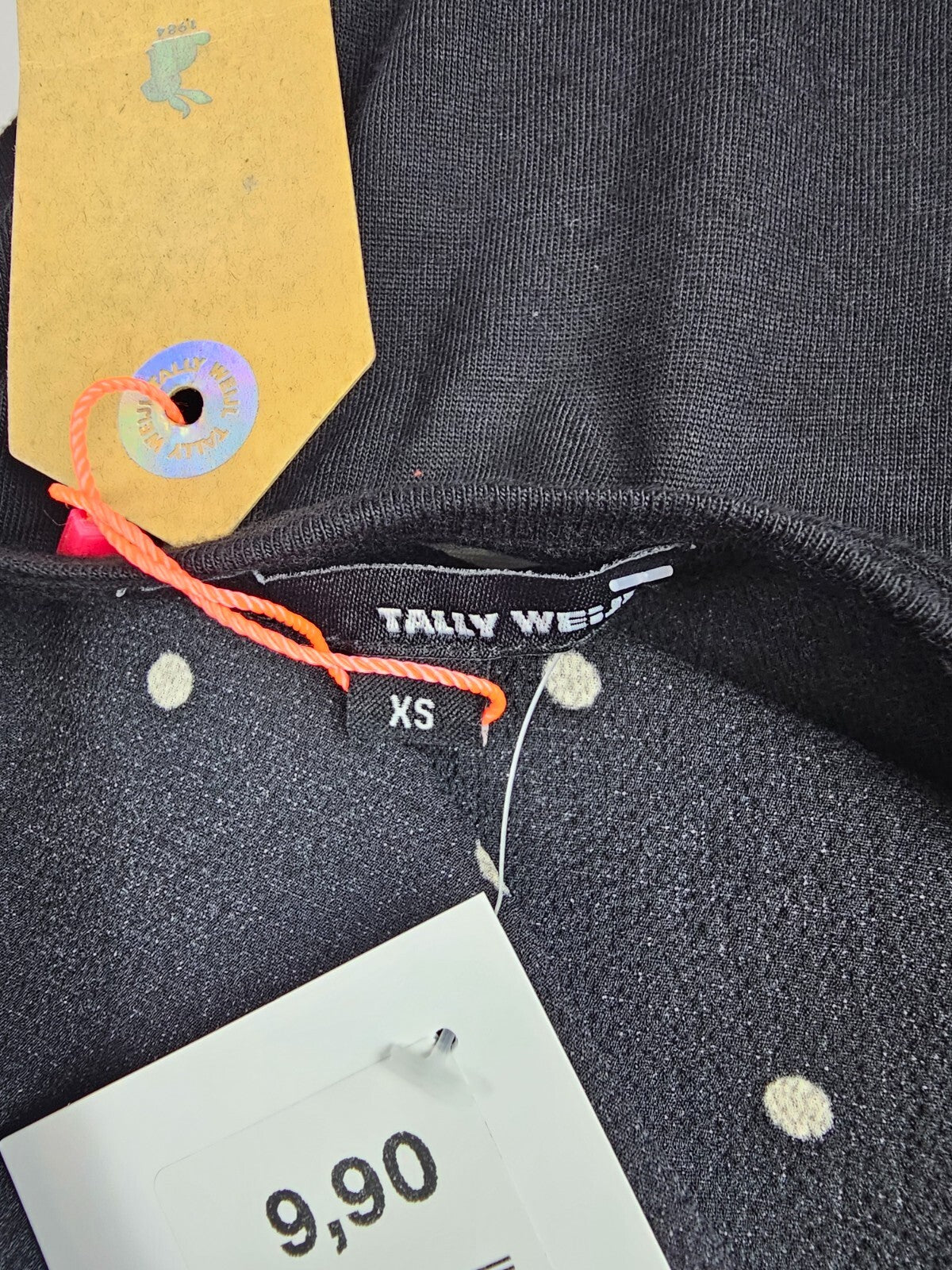 EK5623 Damen Shirt von Tally Weijl, schwarz, Gr. XS5