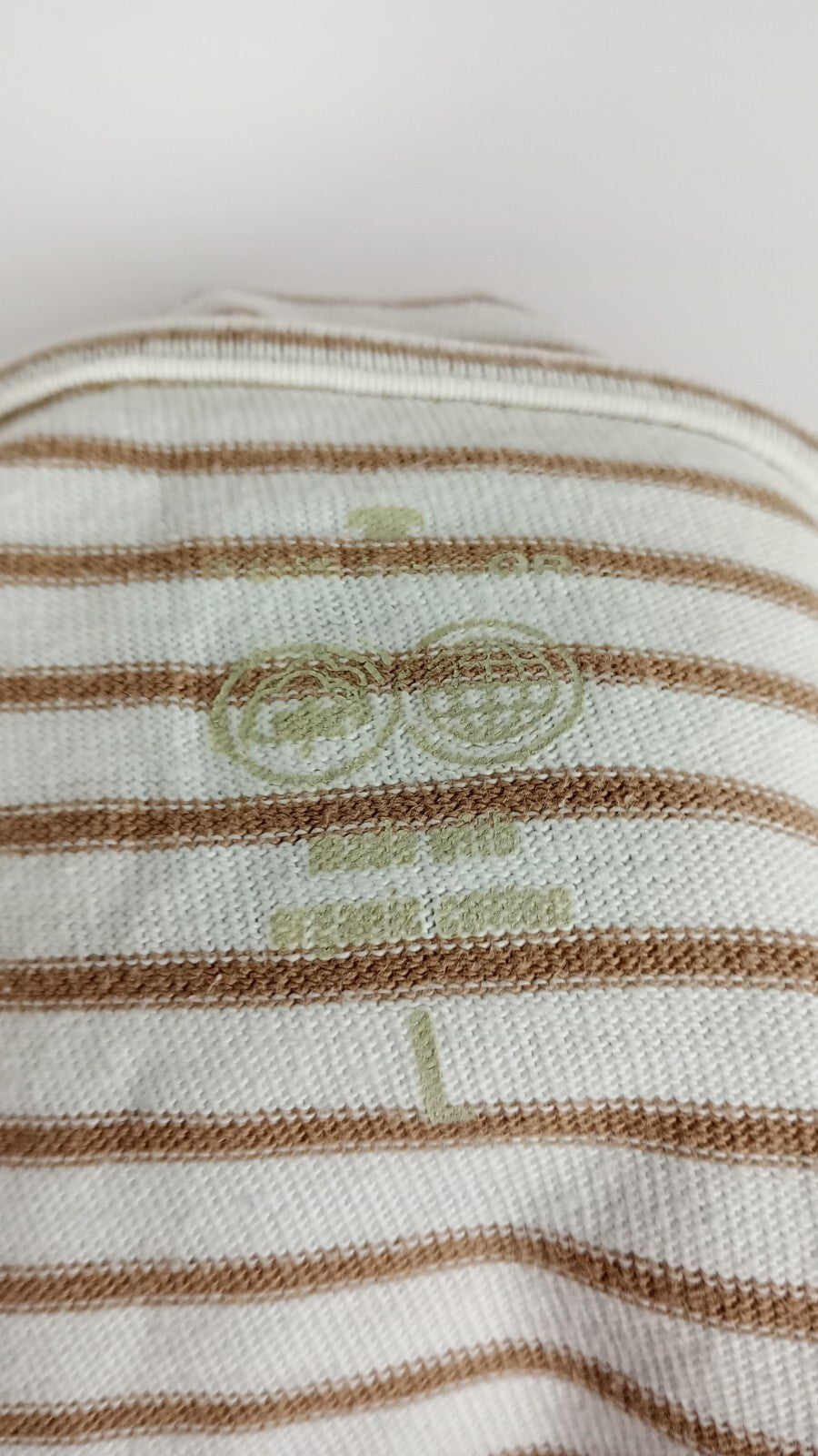 EK5205 Damen Shirt von Tom Tailor, weiß-braun, Gr.L5