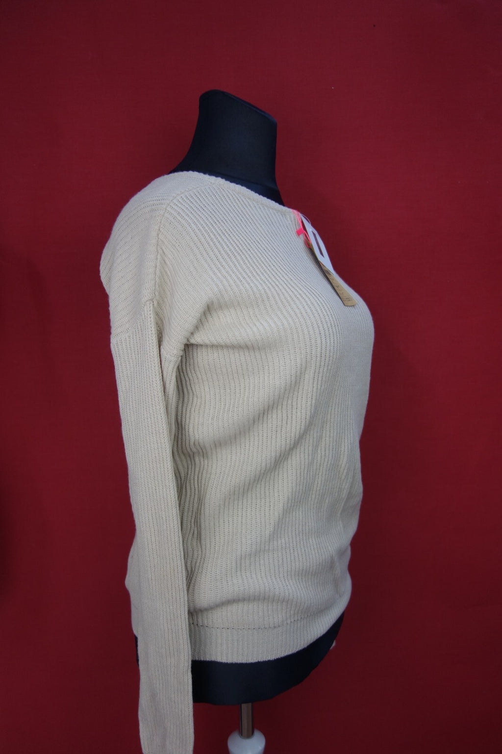 EK1146 Damen Strickpullover von Tally Weijl, hellelfenbein, Gr. L1