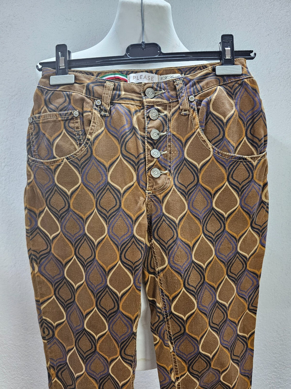 EK6211 Damen Jeans von Please, braun, Gr. S1