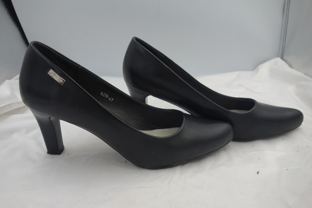 ES0440 Damen Pumps von Sergio Leone, schwarz, Gr. 412