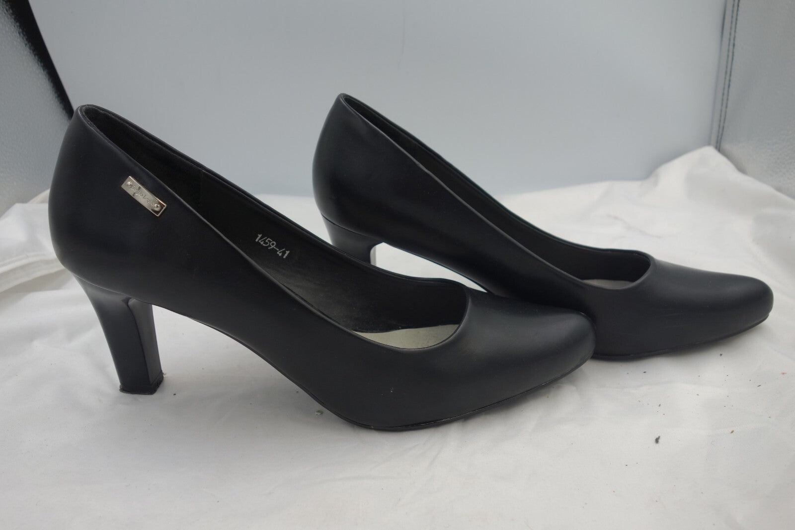 ES0440 Damen Pumps von Sergio Leone, schwarz, Gr. 412