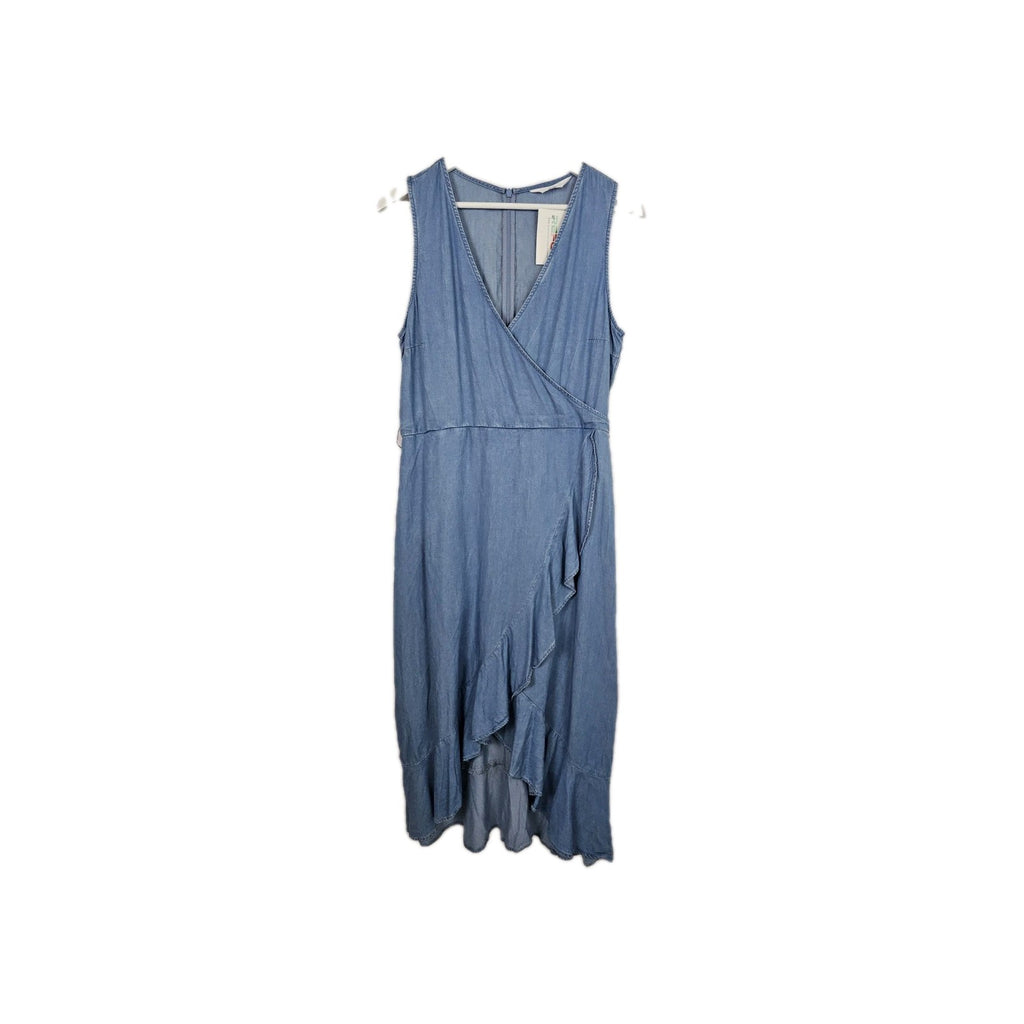 EK10084 Damen Kleid Denim Gr.42 Blau0