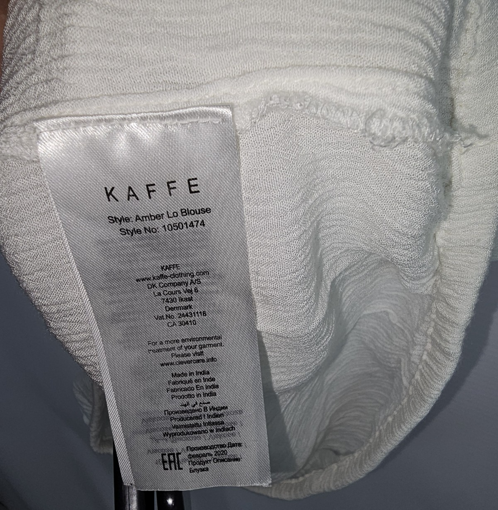 EK7839 Damen Bluse von Kaffe, Weiß, Gr. 362