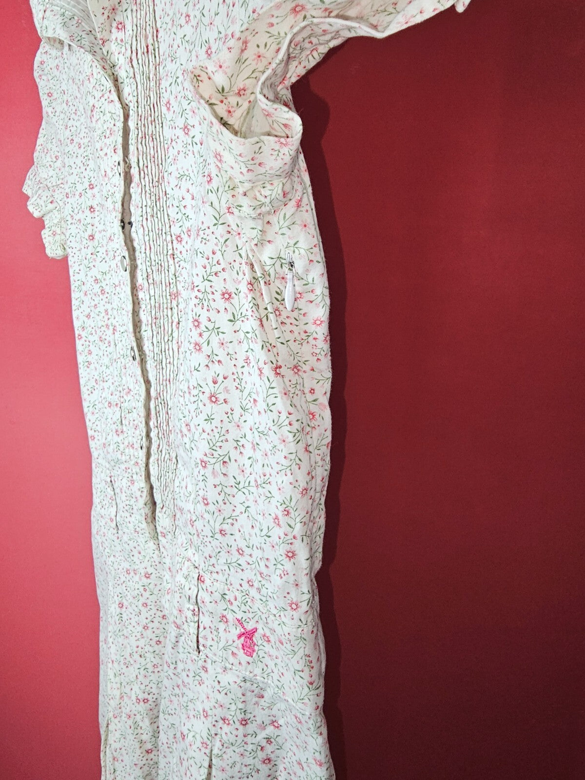 EK6420 Damen kleid von Noton, weiß-rosa, Gr.M4