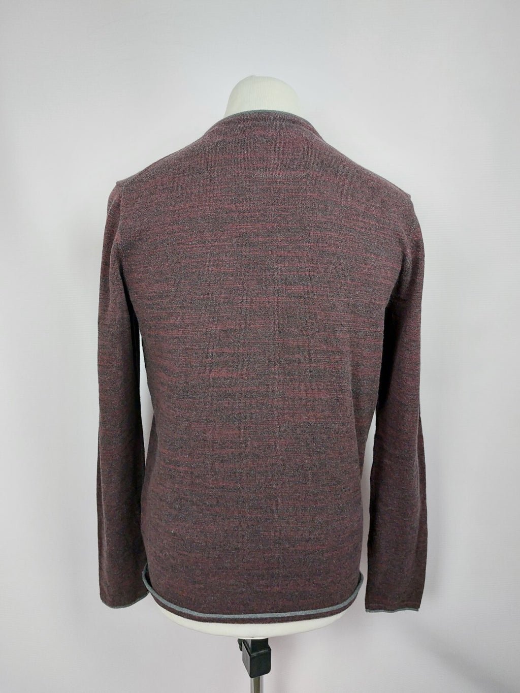 EK1188 Herren Pullover von edc, grau/lila, Gr. M4
