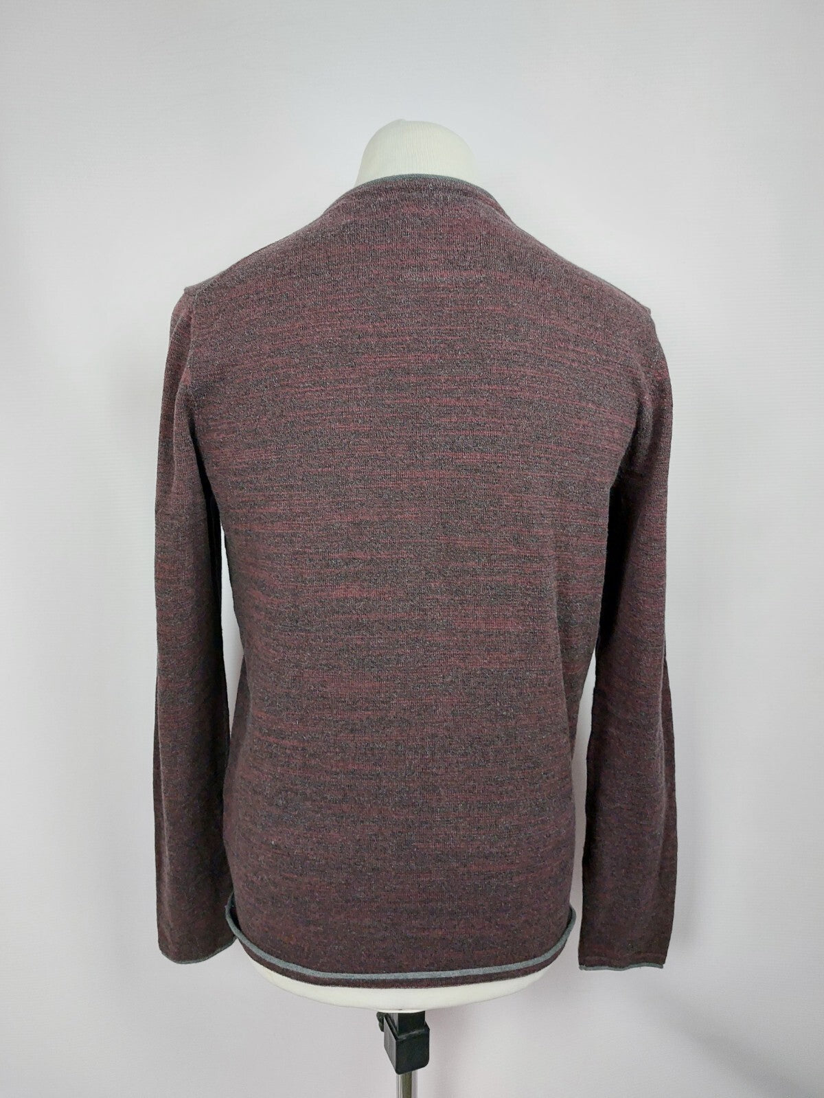 EK1188 Herren Pullover von edc, grau/lila, Gr. M4