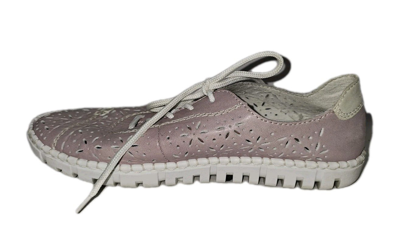 ES833 Damen Halbschuh von Rieker, lila, Gr.404