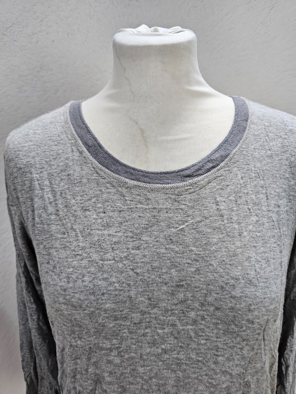 EK6184 Damen Langarmshirt von Maison Scotch, grau, Gr. 21